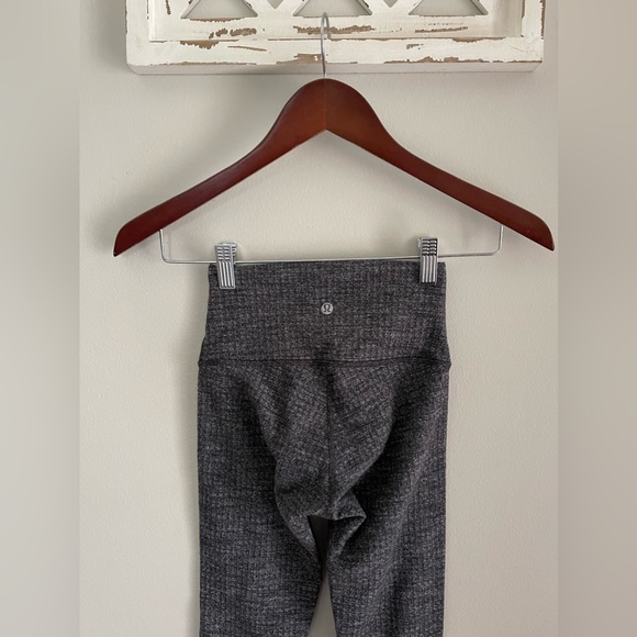 Lululemon Wunder Under High-Rise Leggings In Luon Variegated Knit Black Size 2 - Picture 5 of 13